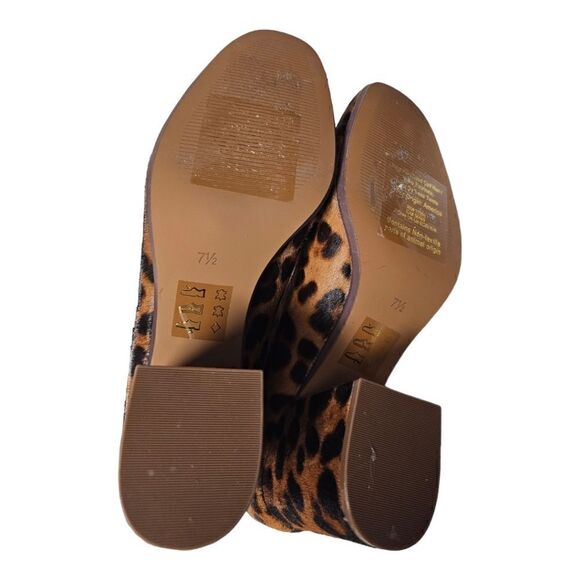 MADEWELL "The Amalia" Leopard Calf Hair Zip Boot - Size 7 1/2 - Picture 6 of 9